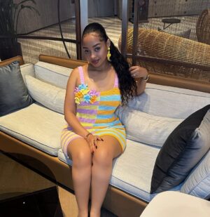 Anita Fabiola Instagram - Aura is pressure in my @fashionnova “Alexis crochet mini dress.”
