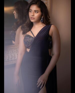 Anjali Instagram - Caught the vibe 🫐 

Styling @manogna_gollapudi 
Outfit @theohailakhanofficial
Jewellery @the_jewel_gallery
Makeup @makeupbyradhikadave
Hairstyle @crafted_hair_by_her
Photographer @parvathamsuhasphotography

#happy #weekend #saturday #style