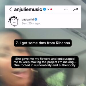 Anjulie Persaud Instagram - Thank you to everyone who is new here and all my OGs. ily 🫶🏾

#independentmusic #grind #authenticity #recordlabel #musicindustry #songwriting #guyanese
