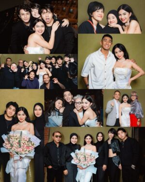Ariel Tatum Instagram - Some of my favorite bits from Friday. Surrounded by (almost) all of my loved ones.

A Business Proposal in theaters February 6th! 🤍

In @stellarissa @mahija.official 
Make up by @andychunmakeup 
Hair by @kieferlippens 
Captured by @armanfebryan 

@falconpictures_ 
#ABusinessProposal