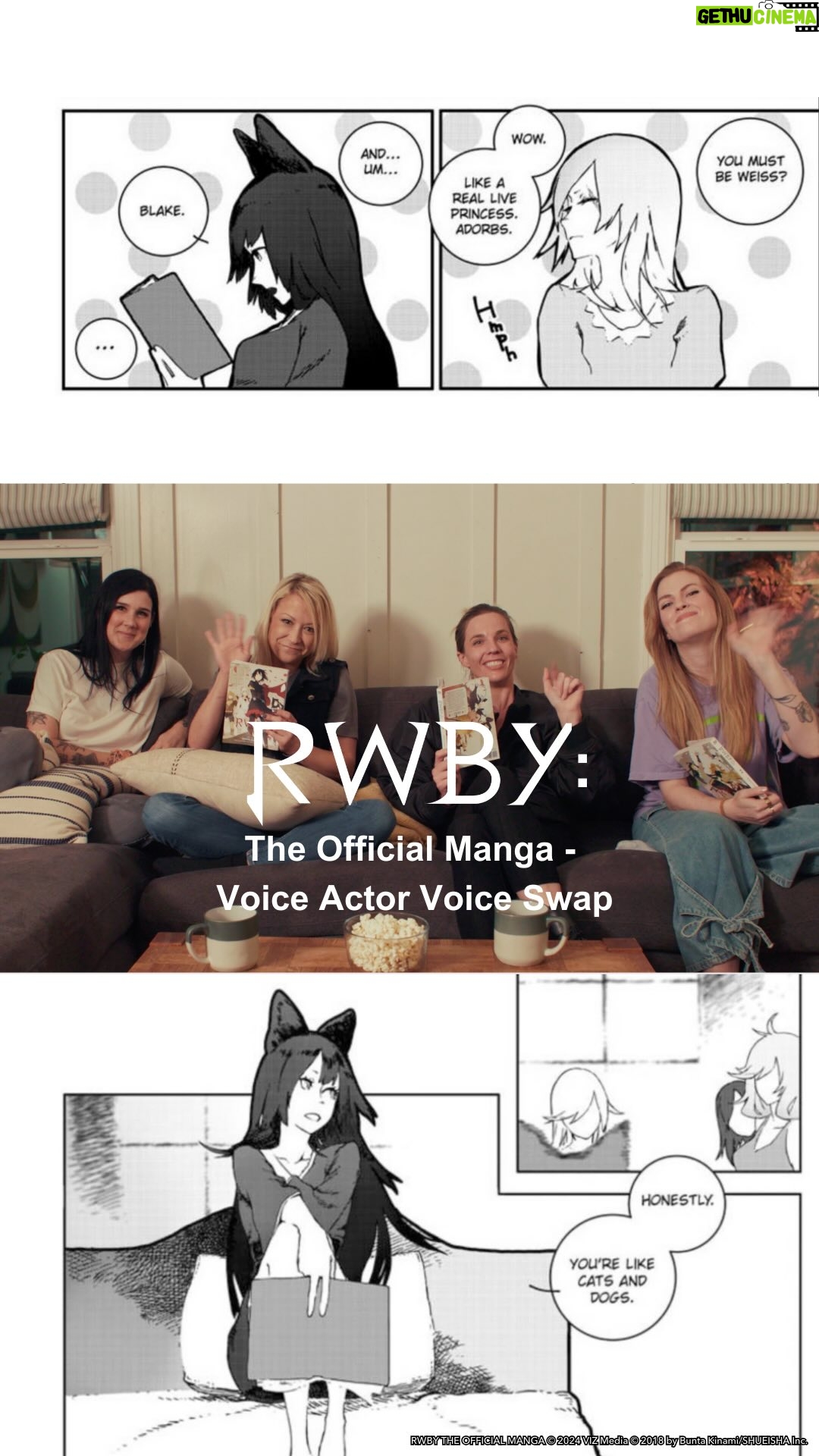 Arryn Zech - 4.8K Likes - Role reversal 🔄
Team RWBY voices each other’s characters from the sleepover scene in Volume 1, available from @vizmedia 📚✨
How’d they do?