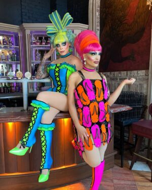 Art Simone Instagram - we saw you across the bar… and HATED your vibe ❌ but we LOVED shaking our groove thingz for priscilla brunch @imperialerskineville 💚🩷