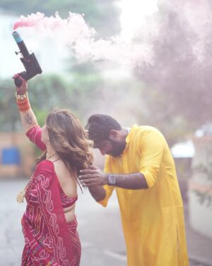 Arti Singh Instagram - Hamari pehli holi ❤️