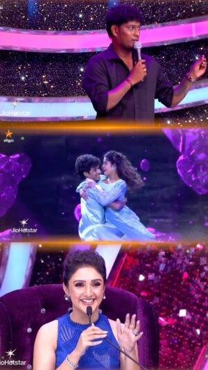 Arunima Sudhakar Instagram - Watch our performance on @vijaytelevision @jiohotstartamil 
The entire credits of this creative choreography to @vardha_master ❤️
@iam_dhanush_official._ and @rishi_kumar_jodi their efforts must be appreciated everytime !