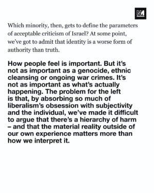 Ash Sarkar Instagram - In an exclusive extract from her new book, Minority Rule, Ash Sarkar explains how Israel’s advocates weaponised the lived experience of Jewish people to obscure a genocidal war in Gaza.