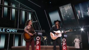 Ashley McBryde Instagram - Not bad for a girl goin' nowhere... 🥰 

Opry stars @AshleyMcBryde and @TerriClark honor the ladies with a performance of "Girl Goin' Nowhere" as part of the Opry 100: A Live Celebration on @nbc. Now streaming on @peacock.