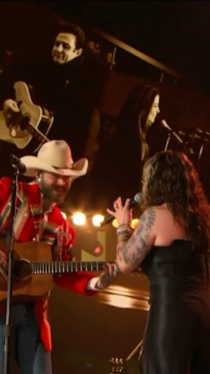 Ashley McBryde Instagram - Post Malone and Ashley McBryde come together to perform “Jackson” for Opry 100: A Live Celebration.