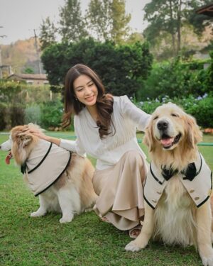 Athichanan Srisevok Instagram - ยิ้มแฉ่งงงง 😁🤍🐶🐶