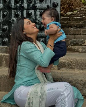 Ayushi Khurana Instagram - Happy 1st Birthday, my little bundle of joy!

A year ago today, you gave me the most precious gift ever I became a Maasi! From the moment I held you in my arms, my heart knew a love like never before. You are my little sunshine, my bunch of happiness, and the sweetest blessing in our lives.
I can’t wait to see all the wonderful things life has in store for you.

Happy Birthday, chotu baby May your life always be filled with laughter, love, and endless cuddles.
Massi loves you♥️