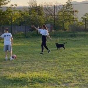 Ayyan Instagram - 💫👸🏻✨ “Life is a battlefield … move on in life with the right spirit.” 
A moment caught on camera while playin football in the most unprofessional way ☺️ with my brother ❤️ alongside with my friend’s son & her brothers who r just like my own younger brothers aswell 🤗🤗🤗 … 
I wish u all a good evenin my friends/champions 🌈💐