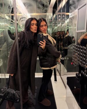 Azra Mian Instagram - This years birthday post is dedicated to my other half @aishamian ❤️ this is the first year in our lives that we are spending this special day apart. When I decided to move to New York and you stayed in LA, I knew it was going to be a challenge for the both of us, considering we spent everyday day since birth together. Some people will never understand the bond that we share. When I’m not with you it actually feels like I’m missing a piece of me. I’m so lucky to call you my twin, my best friend and my other half. I hope this day is special even though we are spending it thousands of miles apart. Love you from the womb to the tomb haha ❤️