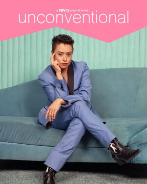 Briana Venskus Instagram - Meet Eliza... the no-nonsense, loving partner navigating life and family in Unconventional. Portrayed by Briana Venskus (@houseofvenskus). Stream Unconventional NOW on Revry.

#unconventional #unconventionalseries #brianavenskus #lgbtqseries #lgbtseries #revry #streamqueer #revryoriginal