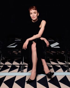 Britt Lower Instagram - a wonder to witness and wear beautiful @petercopping’s first collection for @lanvin in paris

@rosefordestudio 
@kenna_hair_ 
@zoetaylormakeup
@kennaland_brooklyn