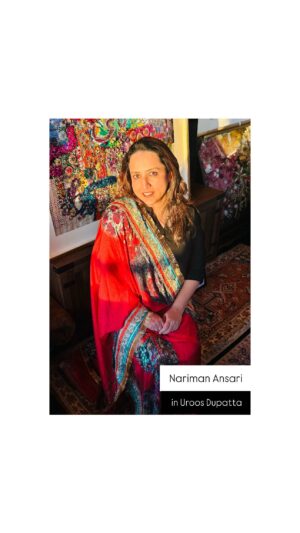 Bushra Ansari Instagram - Will you be my Galentine? | Uroos Duppata

https://amnanawab.com/collections/dupatta/products/uroos-the-bride-dupatta

Featuring my crispiest saheli, Nariman Ansari who brings out the child in me. Living sisterhood moments as we live our best life, we had the best fun recording this clip.
Wishing all of you girls a very happy Galentine’s Day❤️.

Love,
Amna Nawab

#amnanawabdesign 
#amnanawabcommission
#storytelling
#healing
#friendships
#handmade
#fibreart
#colour
#pattern
#embroidery
#patterns
#textiledesigner
#ibelieveinmiracles 
#thebestisyettocome 
#yaqein