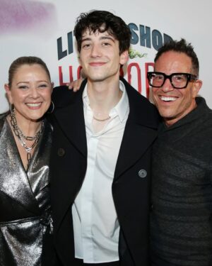 Camryn Manheim Instagram - Opening Night of Little Shop of Horrors was f&@$ing AMAZING. 
Bravo to the new cast members @lizgillz @jeremykushnier and @milomanheim. I can’t begin to tell you how brilliant they all were. The heart, the soul, the physical comedy was incredible. The audience went bananas. It is a perfect musical, gorgeously directed by @michaelmayerdir and effortlessly executed by the entire cast including Reg Rogers, Teddy and the other puppeteers, the urchins and the sublime Major Attaway. It’s such a gifted cast and so incredibly joyful to watch. 

And as a sidenote, I started my career working with Michael Mayer. We did 7 plays together when I got out of graduate school. It was on his wings that I learned to fly. Now, my son is being lifted off the ground by Michael. It’s a full circle moment for me and my heart is so full. ❤️

All the well lit photos were taken by Bruce Glikas 
@bruglikas @broadwaybruce_ @littleshopnyc @therealdebramessing @nickpug @milesnotelliot @officialpetermarcjacobson