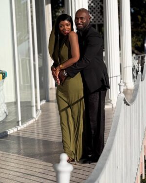 Caroline Chikezie Instagram - NAACP Image Awards 2025 🖤
Congratulations to all the @naacpimageawards nominees, especially my @adrianholmes🤴🏾

👗 @ysl 
👠 @alexandrevauthier 
Styled by @olya.revutska @ninawarrick @kelseynnorris for @albrightfashionlibraryla 

🕴️@givenchy
Styled by @apuje