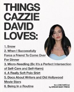 Actress Cazzie David HD Photos and Wallpapers February 2025