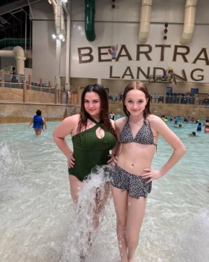 Charlie Townsend Instagram - We had such a blast at great Wolf Lodge. It is like the perfect place to relax and unwind. From their mini golf to their bowling alley to their waterpark, to their arcade there is so much to do! Perfect place for a girly sleepover.