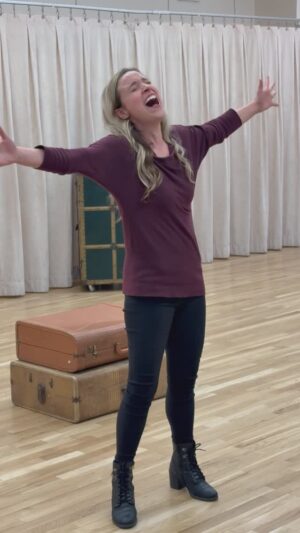 Christy Altomare Instagram - Watch @christyaltomare and @alexjgsings sing “Journey To The Past” and “My Petersburg” in rehearsal for the @anastasiabway concert from @mcp_us.