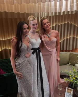 Connie Nielsen Instagram - @theacademy thank you for an incredible night❤️🙏❤️ and to my beloved brother (brioni Tuxedo) for being my date: you make everything fun my darling. @praymoses.studio you outdid yourself - my incredible @eliesaabworld couture dress that made me feel like a princess, and - I mean - that incredible vintage necklace by Joseph Sadin and Son really made it all come together. It was a wonderful way to honor our colleagues that The Academy did this year: allowing us to speak to our personal experience of working with the extraordinary talent we honored last night. I got to tell my dear Janty Yates, Thank You, for making Lucilla come to life with those sublime costumes..🙏🙏🙏