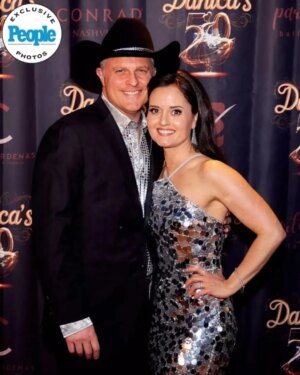 Danica McKellar Instagram - My 50th birthday party!! I am still just pinching myself from this weekend- what a sparkly, fun, love-filled night!! ✨️💕 Friends and family wore sequins (they understood the assignment- swipe to see what I mean!) and had a blast on the dance floor - I'll post some instastories of that! Some even flew on an airplane (!) to be there, like my dear friends @candacecbure, @jasonhervey, and my sister Crystal & her family! 💕💕
.
.
Swipe to the end to see a sneak peek shot of the choreographed ballroom dance performance I surprised my guests with - how could I resist? 😁 I'll post more that soon! And swipe to the very end to see me blowing out the candles on my cake... with a big "50" on it. How'd that get there?? 😉
.
.
.
Thank you @people & @breannenyc for the exclusive coverage, thank you @conradnashville for the gorgeous venue (I'll post more on that soon!), to all the amazing vendors, and to the incredible, unstoppable @cathycardenaspr for organizing the whole thing!! My heart overflows!! 🥲❤️
.
.
P.S. My husband let me dress him. 😁✨️
.
.
P.P.S. Pics by @josephllanes & @amyschromm !