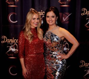 Danica McKellar Instagram - My 50th birthday party!! I am still just pinching myself from this weekend- what a sparkly, fun, love-filled night!! ✨️💕 Friends and family wore sequins (they understood the assignment- swipe to see what I mean!) and had a blast on the dance floor - I'll post some instastories of that! Some even flew on an airplane (!) to be there, like my dear friends @candacecbure, @jasonhervey, and my sister Crystal & her family! 💕💕
.
.
Swipe to the end to see a sneak peek shot of the choreographed ballroom dance performance I surprised my guests with - how could I resist? 😁 I'll post more that soon! And swipe to the very end to see me blowing out the candles on my cake... with a big "50" on it. How'd that get there?? 😉
.
.
.
Thank you @people & @breannenyc for the exclusive coverage, thank you @conradnashville for the gorgeous venue (I'll post more on that soon!), to all the amazing vendors, and to the incredible, unstoppable @cathycardenaspr for organizing the whole thing!! My heart overflows!! 🥲❤️
.
.
P.S. My husband let me dress him. 😁✨️
.
.
P.P.S. Pics by @josephllanes & @amyschromm !