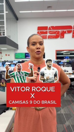Daniela Boaventura Instagram - VITOR ROQUE x CAMISAS 9 DO BRASIL! 🔥🐯 E aí, fã de esportes, concorda com as escolhas da @danielaboaventura? 

#FutebolNaESPN #VitorRoque #Palmeiras #SEP #Futebol