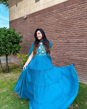 Dimple Harika Instagram - Ugadi vibes 💙✨