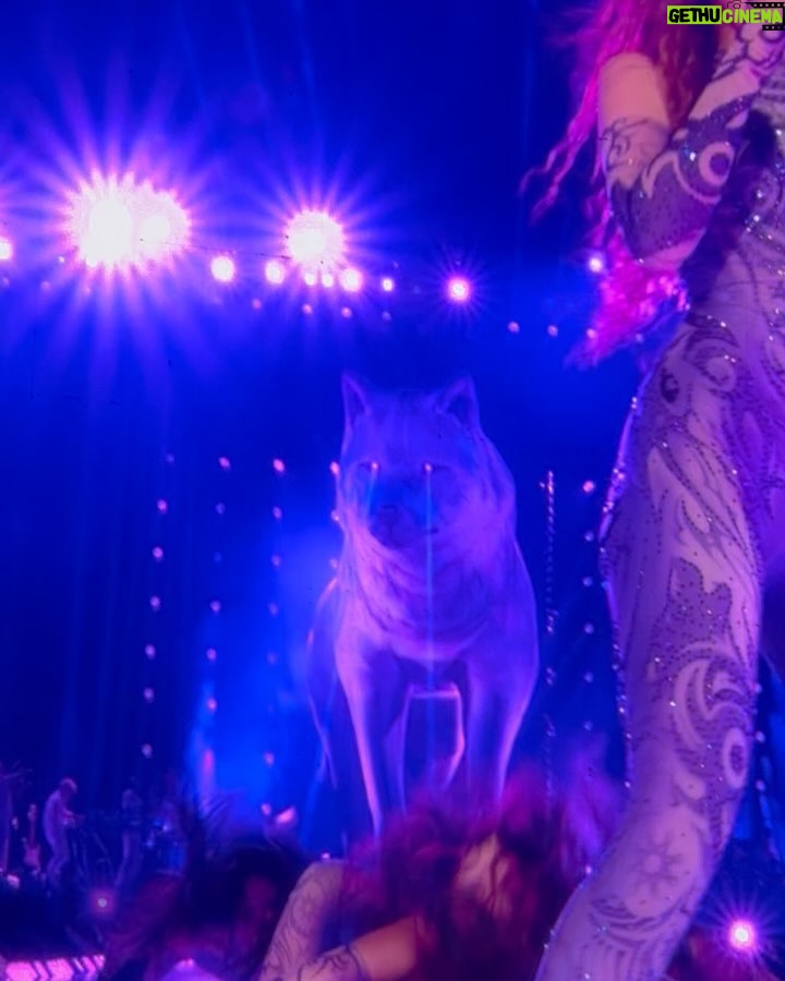Emeraude Toubia - 168.9K Likes - BRB, texting my 12-year-old self that we just met @shakira. She’s gonna lose it!! 🐺💎 #LMYNL #LMYNLWorldTourCDMX #LMYNLWorldTour