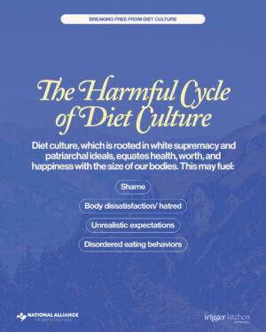 Emma Myles Instagram - Diet CULTure—let's talk about it.⁠
⁠
We’re thrilled to collaborate with @emmacat, author of The Trigger Kitchen, to shine a light on how to bring to light the overwhelmingly normalized way diets operate like cults- preying on insecurities, selling false promises, and keeping us imprisoned in an unending cycle of guilt and shame and isolation.⁠
⁠
For support and resources, the National Alliance for Eating Disorders is here for you:⁠
⁠
📞 Call: 866.662.1235⁠
📲 Text ‘ALLIANCE’ to 741-741⁠
🌐 Visit: allianceforeatingdisorders.com⁠
⁠
#DietCulture #MentalHealthMatters #SelfCompassion #EatingDisordersAwareness