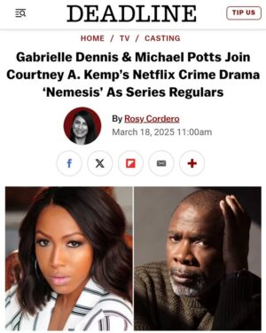 Gabrielle Dennis Instagram - Nemesis   Netflix loading.....

More details to follow, but for now, THANK YOU GOD 🙏🏾