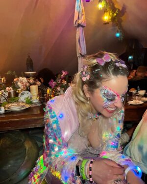Gage Golightly Instagram - Day 2 Beyond Wonderland
~ etherial fairy vibes ✔️
~ making new friends ✔️
~ get my steps in ✔️
~ trading kandi ✔️
#plur #kandi #beyondwonderland #ravesafe