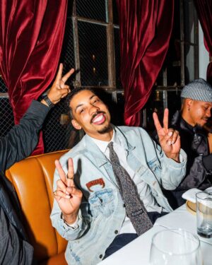Gail Bean Instagram - It's @imalcolmmays Birthday!!!!! 🎶 Mmm - Malcolm Mays out on all platforms now. Go run it up!
.
Happy birthday Malcolm Mays the Great. I love you bestfriend. I pray your best 365 is the greatest. Walk in faith. Be the best version of you, give yourself grace if you fall short, love on yourself more than you love on others x celebrate your wins! If this birthday didn't do nothing else it should've shown you that, you are loved! Thank you @lindenlosangeles for helping me surprise Malcolm with an intimate birthday dinner x for always giving top tier customer service with food to match. To all who showed up x assisted in any way, a thousand thank you's. Our guy is happy! We did it❤️we love you endlessly Malcolm Mays. We give you your flowers while you can smell them x we are patiently looking forward to the blessings headed your way ✊🏾👑🫶🏾😘