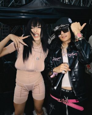 Gena Desouza Instagram - so grateful to be here @rollingloud.th 🪷
keep walking with hope n love 🫂🤍 
#rollingloudthailand thank you!
🍼@iwannabangkok ! 🤌
📸@atosduo