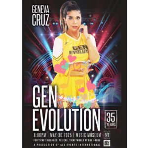 Geneva Cruz Instagram - Congratulations, Gen! @genevacruzofficial 🎉👏🥰 Happy and excited for you! 😍😘 Love you! 🤗❤️ God bless you! ❤️
#cousins #cousinslove💕 

#repost @genevacruzofficial … I will be celebrating my 35th anniversary in the business with ‘GEN EVOLUTION, a concert happening on May 30 at the Music Museum, Greenhills, at 8:00 PM. Save the date!
Directed by one of my best friends and fellow
#SmokeyMountainGroup member @jepoyhidalgo, with Musical Director @_nikkorivera and uber dancers @dgrind_official, #GenEvolution will feature a few of my family and closest friends. Tickets are now available at @ticketworldinc. See you there!!!
#genevacruzlive