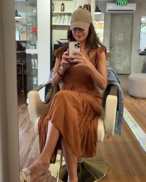Geneva Cruz Instagram - Thank you, @hairby_patdionisio and @glamwoodsco, for my new hair color! I chose a lighter shade for summertime! 😊☀️ #genevacruz #ashblondehair #ashbrownhaircolor