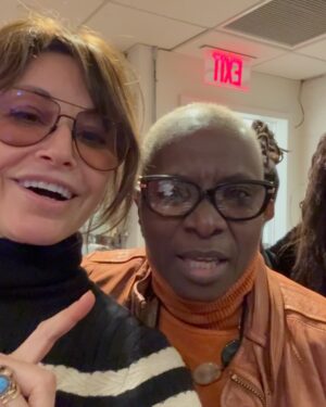 Gina Gershon Instagram - Always such a fun night playing and singing with so many wonderful artists supporting the Tibet House. My first time playing with the fabulously fun and wild gogolbordello and such an incredible feeling singing with Tenzin and the Tibetan children- playing some harp with Sex Mob while Laurie led the audience in a little Tai chi. Met my new  boyfriend Orvil Peck and too much fun backstage  My 3rd time playing my mouthharp at #carnegiehall!!! Thanks @laurieandersonofficial for including me in such a Beautifulnight . Much needed!! #tibethouse #philipglass @tibet_effect @thisispattismith @gogolbordello @allisonrussellmusic @angeliquekidjo @orvillepeck @stevenbernsteinmusic @sexmob @ebonmossbachrach @tuneyards  @michaelstipe @jacksonbrowne so@many more! #jewsharp