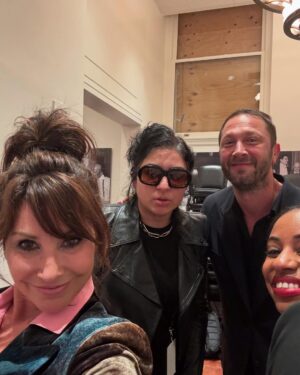 Gina Gershon Instagram - Always such a fun night playing and singing with so many wonderful artists supporting the Tibet House. My first time playing with the fabulously fun and wild gogolbordello and such an incredible feeling singing with Tenzin and the Tibetan children- playing some harp with Sex Mob while Laurie led the audience in a little Tai chi. Met my new  boyfriend Orvil Peck and too much fun backstage  My 3rd time playing my mouthharp at #carnegiehall!!! Thanks @laurieandersonofficial for including me in such a Beautifulnight . Much needed!! #tibethouse #philipglass @tibet_effect @thisispattismith @gogolbordello @allisonrussellmusic @angeliquekidjo @orvillepeck @stevenbernsteinmusic @sexmob @ebonmossbachrach @tuneyards  @michaelstipe @jacksonbrowne so@many more! #jewsharp