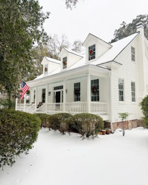Gray Benko Instagram - When we first moved into this house, I always dreamed of seeing it blanketed in a cloud of white at Christmastime. I also thought this would be my forever home. I spent the time that we had here making it our own. I poured so much of myself into every aspect of it’s design. So many hours peering through the wavy glass from my favorite perch in the living room. It’s 200  year old walls became my friends; it’s ghost stories felt like family. The time we spent here was full of laughter and tears, celebrations and heartbreaks. I watched my children grow here. I loved them so hard here. So many memories will be left behind. Some beautiful and some painful, but mostly beautiful. I will miss so many things about this place. I’ll miss the cozy nights spent cuddled up with my babies in front of the fire. I’ll miss the old oak tree in the corner of the property (I’ve heard it told that it’s the second oldest living thing this side of The Mississippi) and that peaceful illusion that walking into the back yard creates, like you’re all alone in the world.  I’ll miss the old fig tree in the side yard that bore so much incredible fruit for us over the years. I’ll miss the way the floor boards creak beneath my feet. I’ll miss my amazing neighbors who have loved us so well. I’ll miss the sounds of my children playing in the pool. This house was so much more than just a house to me and it will forever have my heart. However, I know it’s time to move on. The kids and I are starting a new chapter next month and I have to believe it will be even more beautiful than the last one. I’m so thankful for the time we have had here and so glad I finally got to see it blanketed in snow 🤍