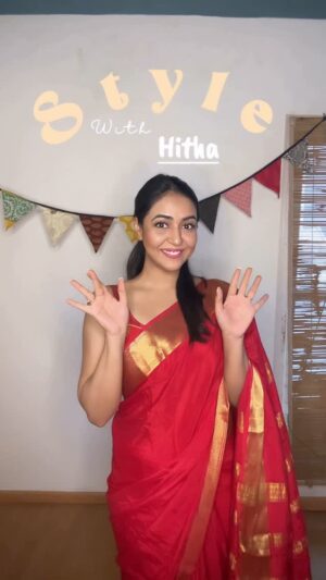 Hitha Chandrashekar Instagram - Saree @pure_mysore_silk 
Blouse & Belt @kalasthreebytejaswini 

Jewellery brand #DISAPPOINTED

Bangles From the collection of @sihigeetha