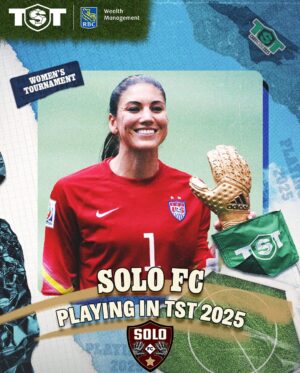 Hope Solo Instagram - BREAKING NEWS: Hope Solo, the greatest goalie in U.S. Women’s Soccer History, is putting a team in TST and WILL PLAY this June in Cary, NC!

Introducing: Solo FC🧤⚽️

Stay tuned for @HopeSolo’s LOADED ROSTER… 

🎟️: https://tst7v7.com/hopesolo

- Presented by @RBC Wealth Management