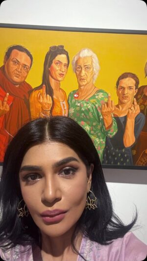 Iffat Rahim Instagram - @aliazmatartist so so proud of you,just loved the exhibit👏👏👏👏