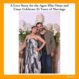 Iffat Rahim Instagram - Actress and talk show host Iffat Omar, alongside her husband Umar, recently celebrated their 25th wedding anniversary in a heartwarming and intimate gathering. The milestone event was marked by the presence of their closest friends and family, making it a truly special occasion. The couple, known for their strong bond and enduring love, hosted a cozy celebration filled with laughter, joy, and cherished memories. @iffatomarofficial