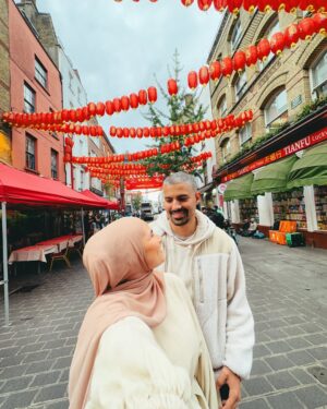 Iman Meskini Instagram - Happy birthday to the most amazing, kind, funny, intelligent, caring and handsome husband ❤️ I love you to the moon and beyond. Thank you for all the memories we’ve shared so far, and I pray for many more to come inn sha Allah 🤲🏽🎈