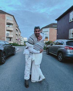 Iman Meskini Instagram - Happy birthday to the most amazing, kind, funny, intelligent, caring and handsome husband ❤️ I love you to the moon and beyond. Thank you for all the memories we’ve shared so far, and I pray for many more to come inn sha Allah 🤲🏽🎈