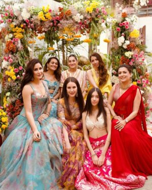 Isabelle Kaif Instagram - A beautiful night filled with the most amazing moments! 😍 May your days ahead be filled with endless love, laughter, and beautiful memories that will last a lifetime! 💞Here’s to love, happiness, and the wonderful future that awaits! @karishmakohli 🫶🏼 Mikhail