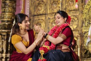 Ishaani Krishna Instagram - Ozy’s 5th Month Pregnancy Pooja Ceremony 🥰♥️

Shot by @_mathews_photography