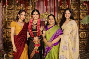 Ishaani Krishna Instagram - Ozy’s 5th Month Pregnancy Pooja Ceremony 🥰♥️

Shot by @_mathews_photography