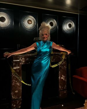Jane Moore Instagram - Deeply flattered to be asked to model for sustainable fashion designers Vin   Omi @vinandomi at their ‘Kaos’ runway show at The Other House last night - what an experience! Loved every second of it. Among the professional young catwalk models, Prue Leith and I strutted our stuff for women ‘of a certain age’ and showed you’re never too old to love fashion in all its forms.
This is a passion project for Vin and Omi who work closely with, among others, King Charles to make clothes recycled from the everyday stuff we throw away. Some of the outfits were made from recycled products from the Sandringham estate and my spectacular, electric blue dress was made from recycled cans collected from Birmingham parks by the homeless. Check out their website and account to see the history of the amazing sustainability work they do here and globally.
It was a pleasure to be a part of this and I got to keep the eye-catching dress so you’ll be seeing me recycling it at plenty of forthcoming events!