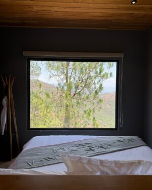 Jasmine Sidhu Instagram - Immersing in the tranquility of the forest’s embrace, nestled in the charming pods of @storiibyitchotels , Solan. Each moment a brushstroke of nature’s masterpiece, a symphony of serenity echoing through the trees. Let the whispers of the forest weave their magic around you.

(Solan, Itc Solan, ITC hotel, pods, forest hotel, hotel room)